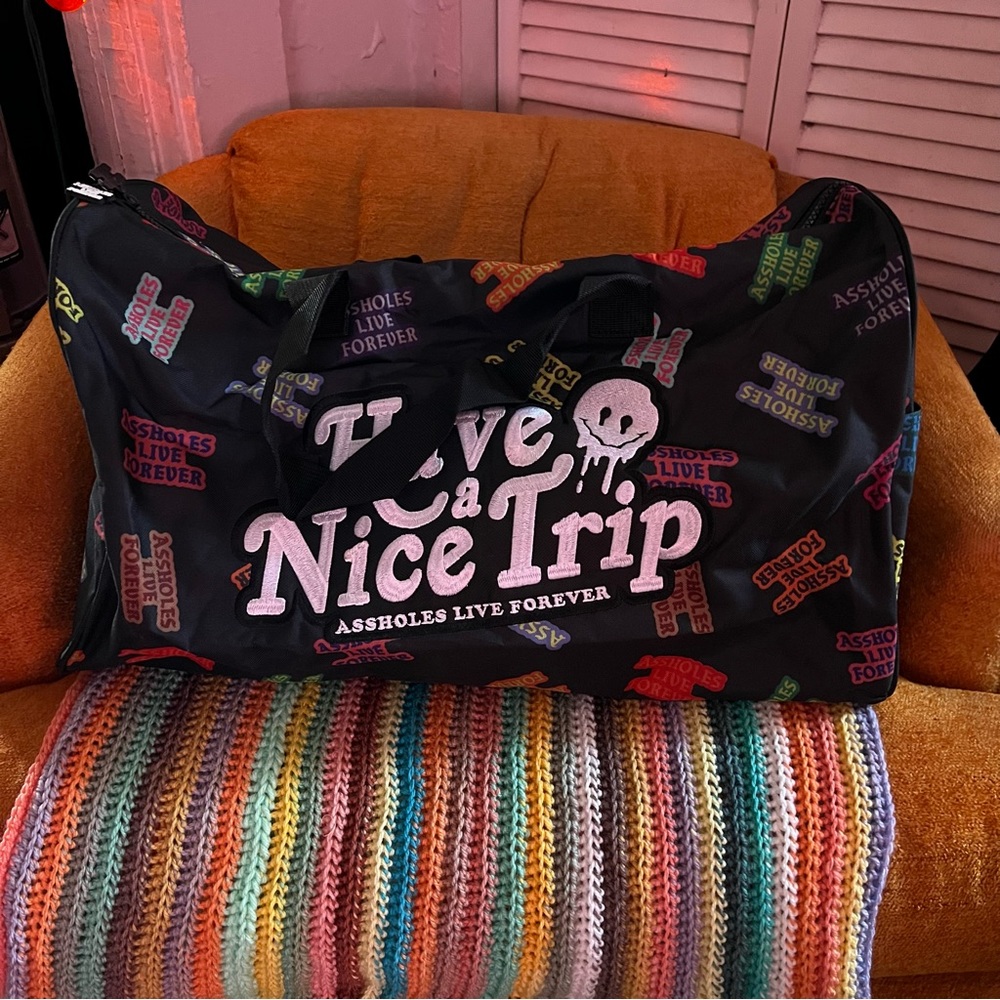 Have a Nice Trip Emotional Baggage Large Duffel Bag